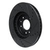 633-80066L Drilled/Slotted Brake Rotor [Black], 2007-2012 Ford/Lincoln/Mercury/Mazda, Position: Front Left - image 4