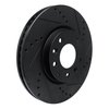 633-80066R Drilled/Slotted Brake Rotor [Black], 2007-2012 Ford/Lincoln/Mercury/Mazda, Position: Front Right - image 2