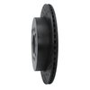 633-80067R Drilled/Slotted Brake Rotor [Black], 2007-2012 Ford/Lincoln/Mercury/Mazda, Position: Rear Right - image 2