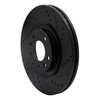 633-80069R Drilled/Slotted Brake Rotor [Black], 2007-2015 Ford/Lincoln/Mercury/Mazda, Position: Front Right - image 2
