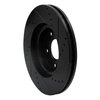633-80071L Drilled/Slotted Brake Rotor [Black], 2013-2015 Ford/Lincoln/Mercury/Mazda, Position: Front Left - image 4