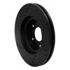 633-80071R Drilled/Slotted Brake Rotor [Black], 2013-2015 Ford/Lincoln/Mercury/Mazda, Position: Front Right - image 4