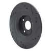 633-80072L Drilled/Slotted Brake Rotor [Black], Fits Select Multiple Makes/Models, Position: Rear Left - image 4