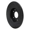 633-80075L Drilled/Slotted Brake Rotor [Black], 2016-2018 Ford/Lincoln/Mercury/Mazda, Position: Rear Left - image 4