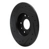 633-80075R Drilled/Slotted Brake Rotor [Black], 2016-2018 Ford/Lincoln/Mercury/Mazda, Position: Rear Right - image 4