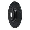 633-80077L Drilled/Slotted Brake Rotor [Black], Fits Select Ford/Lincoln/Mercury/Mazda, Position: Rear Left - image 2