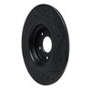 633-80077L Drilled/Slotted Brake Rotor [Black], Fits Select Ford/Lincoln/Mercury/Mazda, Position: Rear Left - image 4