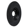 633-80077R Drilled/Slotted Brake Rotor [Black], Fits Select Ford/Lincoln/Mercury/Mazda, Position: Rear Right - image 4