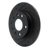 633-80079L Drilled/Slotted Brake Rotor [Black], Fits Select Ford/Lincoln/Mercury/Mazda, Position: Rear Left - image 2
