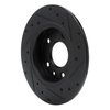 633-80079L Drilled/Slotted Brake Rotor [Black], Fits Select Ford/Lincoln/Mercury/Mazda, Position: Rear Left - image 4
