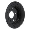 633-80079R Drilled/Slotted Brake Rotor [Black], Fits Select Ford/Lincoln/Mercury/Mazda, Position: Rear Right - image 2