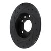 633-80079R Drilled/Slotted Brake Rotor [Black], Fits Select Ford/Lincoln/Mercury/Mazda, Position: Rear Right - image 4