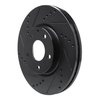 633-80080L Drilled/Slotted Brake Rotor [Black], 2016-2019 Ford/Lincoln/Mercury/Mazda, Position: Front Left - image 2