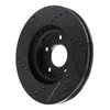 633-80080R Drilled/Slotted Brake Rotor [Black], 2016-2019 Ford/Lincoln/Mercury/Mazda, Position: Front Right - image 4