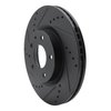 633-80081L Drilled/Slotted Brake Rotor [Black], Fits Select Ford/Lincoln/Mercury/Mazda, Position: Front Left - image 2