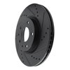 633-80081R Drilled/Slotted Brake Rotor [Black], Fits Select Ford/Lincoln/Mercury/Mazda, Position: Front Right - image 2