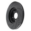 633-80081R Drilled/Slotted Brake Rotor [Black], Fits Select Ford/Lincoln/Mercury/Mazda, Position: Front Right - image 4