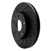 633-80082L Drilled/Slotted Brake Rotor [Black], Fits Select Ford/Lincoln/Mercury/Mazda, Position: Front Left - image 2