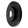 633-80082R Drilled/Slotted Brake Rotor [Black], Fits Select Ford/Lincoln/Mercury/Mazda, Position: Front Right - image 2