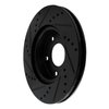 633-80082R Drilled/Slotted Brake Rotor [Black], Fits Select Ford/Lincoln/Mercury/Mazda, Position: Front Right - image 4