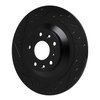 633-80085L Drilled/Slotted Brake Rotor [Black], Fits Select Ford/Lincoln/Mercury/Mazda, Position: Rear Left - image 2