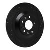 633-80085R Drilled/Slotted Brake Rotor [Black], Fits Select Ford/Lincoln/Mercury/Mazda, Position: Rear Right - image 2