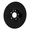 633-80085R Drilled/Slotted Brake Rotor [Black], Fits Select Ford/Lincoln/Mercury/Mazda, Position: Rear Right - image 4