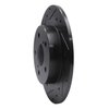 633-91000L Drilled/Slotted Brake Rotor [Black], 2011-2016 Lexus/Toyota/Scion, Position: Rear Left - image 2