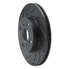 633-91001L Drilled/Slotted Brake Rotor [Black], 2012-2015 Lexus/Toyota/Scion, Position: Front Left - image 2