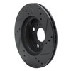 633-91001L Drilled/Slotted Brake Rotor [Black], 2012-2015 Lexus/Toyota/Scion, Position: Front Left - image 4