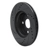 633-91001R Drilled/Slotted Brake Rotor [Black], 2012-2015 Lexus/Toyota/Scion, Position: Front Right - image 4
