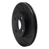 633-91002R Drilled/Slotted Brake Rotor [Black], 2004-2006 Lexus/Toyota/Scion, Position: Front Right - image 2