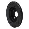 633-91002R Drilled/Slotted Brake Rotor [Black], 2004-2006 Lexus/Toyota/Scion, Position: Front Right - image 4