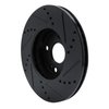 633-91003L Drilled/Slotted Brake Rotor [Black], 2016-2020 Multiple Makes/Models, Position: Front Left - image 4