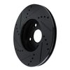 633-91003R Drilled/Slotted Brake Rotor [Black], 2016-2020 Multiple Makes/Models, Position: Front Right - image 4