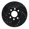 633-92001L Drilled/Slotted Brake Rotor [Black], 2000-2005 GM, Position: Front Left - image 1