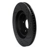 633-92024L Drilled/Slotted Brake Rotor [Black], 2001-2007 Peugeot, Position: Front Left - image 4