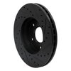 633-92033L Drilled/Slotted Brake Rotor [Black], 2002-2007 Infiniti/Nissan, Position: Front Left - image 4