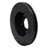 633-92033R Drilled/Slotted Brake Rotor [Black], 2002-2007 Infiniti/Nissan, Position: Front Right - image 4