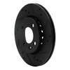 633-92038R Drilled/Slotted Brake Rotor [Black], 2009-2017 Audi/Volkswagen, Position: Front Right - image 2