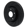 633-92039L Drilled/Slotted Brake Rotor [Black], 2010-2014 Renault, Position: Front Left - image 2