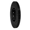 633-92058L Drilled/Slotted Brake Rotor [Black], 2003-2018 Audi/Volkswagen, Position: Front Left - image 4