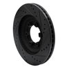 633-92064L Drilled/Slotted Brake Rotor [Black], 2012-2018 GM, Position: Front Left - image 4