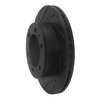 633-92069L Drilled/Slotted Brake Rotor [Black], 2009-2015 Lexus/Toyota/Scion, Position: Front Left - image 2