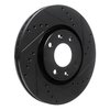 633-92090R Drilled/Slotted Brake Rotor [Black], 2003-2018 Peugeot, Position: Front Right - image 2