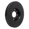 633-92090R Drilled/Slotted Brake Rotor [Black], 2003-2018 Peugeot, Position: Front Right - image 4