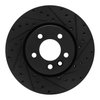 633-92119R Drilled/Slotted Brake Rotor [Black], 2018-2020 Audi/Volkswagen, Position: Front Right