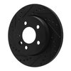 633-92120L Drilled/Slotted Brake Rotor [Black], 2018-2020 Audi/Volkswagen, Position: Rear Left - image 2