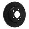633-92120R Drilled/Slotted Brake Rotor [Black], 2018-2020 Audi/Volkswagen, Position: Rear Right - image 2