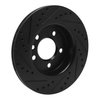 633-92120R Drilled/Slotted Brake Rotor [Black], 2018-2020 Audi/Volkswagen, Position: Rear Right - image 4